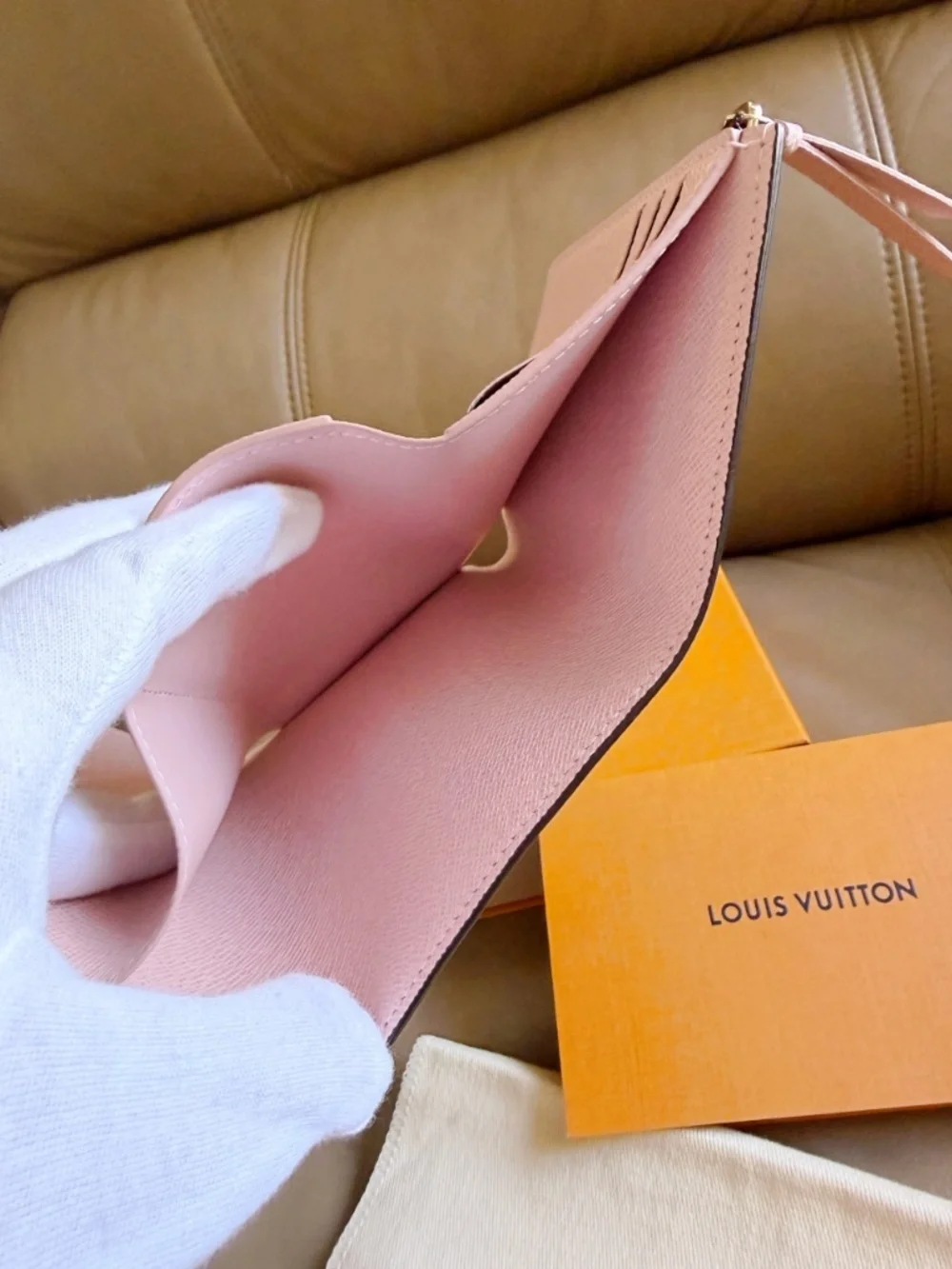 Louis Vuitton Victorine Wallet monogram Rose Ballerine